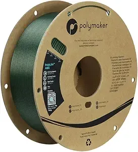 Polymaker Polymaker Metallic ABS Filament Metallic Green, 3D Printer Filament Heat Resistant 1kg - PolyLite ABS 3D Printing Filament, Strong & Durable, Dimensional Accuracy +/-