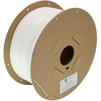 Polymaker Polymaker Matte PLA for Production 2.5kg White 3D Printer PLA Filament 2.5kg, Cost Effective Large Spool for Heavy 3D Printing Users