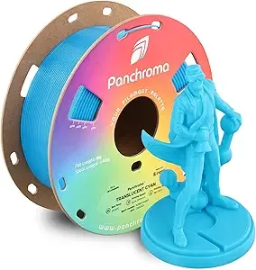 Polymaker Polymaker Panchroma Translucent PLA Filament, Full Spectrum Compatible, Translucent Cyan 3D Printing Filament, 3D Printer PLA Filament, Fit Most FDM 3D Printers, 1kg Spool (2.2lbs)