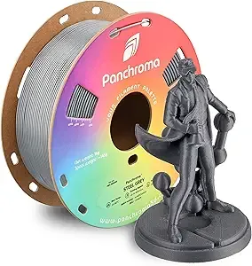 Polymaker Polymaker Panchroma CoPE 3D Printer Filament, Steel Grey 3D Printing Filament 1kg, Prints Better Than PLA, Enables High Speed Printing, Compatible with Most 3D Printer, Steel Grey