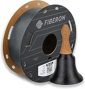 Polymaker Polymaker Fiberon PPS-CF10 Filament Black 0.5kg, Extreme Heat Resistance - Fiberon Carbon Fiber Reinforced PPS 3D Printing Filament Ideal for Molding