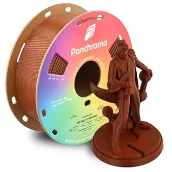 Polymaker Polymaker Panchroma Metallic PLA Filament, Metallic Bronze 3D Printing Filament, 3D Printer PLA Filament, Fit Most FDM 3D Printers, 1kg Spool (2.2lbs)