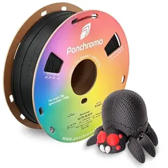 Polymaker Polymaker Panchroma Satin PLA Filament, Satin Black 3D Printing Filament, 3D Printer PLA Filament, Fit Most FDM 3D Printers, 1kg Spool (2.2lbs)