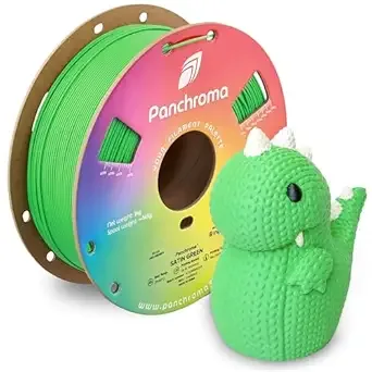 Polymaker Polymaker Panchroma Satin PLA Filament, Satin Green 3D Printing Filament, 3D Printer PLA Filament, Fit Most FDM 3D Printers, 1kg Spool (2.2lbs)