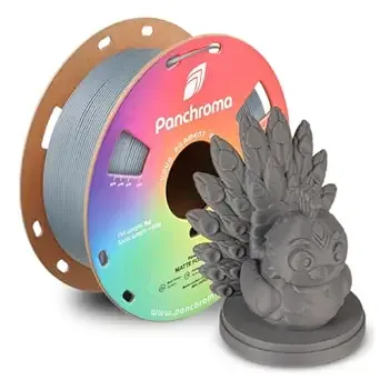 Polymaker Polymaker Panchroma Matte PLA Filament, High Speed Fossil Grey PLA 1kg (2.2 lbs), Formerly Polyterra Clog-Free 3D Printer Filament, Accuracy +/-, Fits FDM Printers