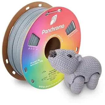 Polymaker Polymaker Panchroma Satin PLA Filament, Satin Grey 3D Printing Filament, 3D Printer PLA Filament, Fit Most FDM 3D Printers, 1kg Spool (2.2lbs)