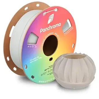Polymaker Polymaker Panchroma Matte PLA Filament, High Speed Cotton White PLA 1kg (2.2 lbs), Formerly Polyterra Clog-Free 3D Printer Filament, Accuracy +/-, Fits FDM Printers