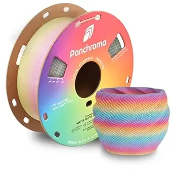 Polymaker Polymaker Panchroma Matte PLA Filament, High Speed Gradient Pastel Rainbow PLA 1kg (2.2 lbs), Formerly Polyterra Clog-Free 3D Printer Filament, Accuracy +/-, Fits FDM Printers
