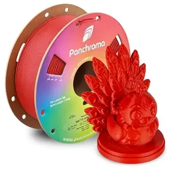 Polymaker Polymaker Panchroma Matte PLA Filament, High Speed Army Red PLA 1kg (2.2 lbs), Formerly Polyterra Clog-Free 3D Printer Filament, Accuracy +/-, Fits FDM Printers