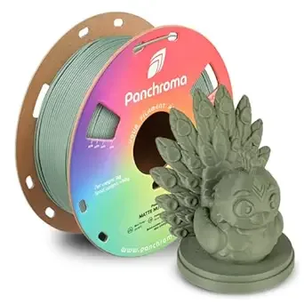 Polymaker Polymaker Panchroma Matte PLA Filament, High Speed Muted Green PLA 1kg (2.2 lbs), Formerly Polyterra Clog-Free 3D Printer Filament, Accuracy +/-, Fits FDM Printers