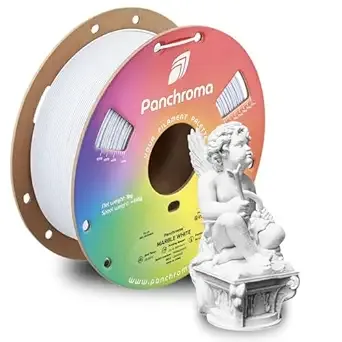 Polymaker Polymaker Panchroma Matte PLA Filament, High Speed Marble White PLA 1kg (2.2 lbs), Formerly Polyterra Clog-Free 3D Printer Filament, Accuracy +/-, Fits FDM Printers