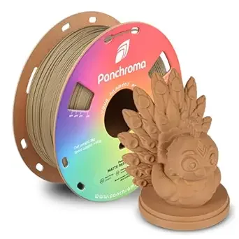 Polymaker Polymaker Panchroma Matte PLA Filament, High Speed Pastel Peanut PLA 1kg (2.2 lbs), Formerly Polyterra Clog-Free 3D Printer Filament, Accuracy +/-, Fits FDM Printers