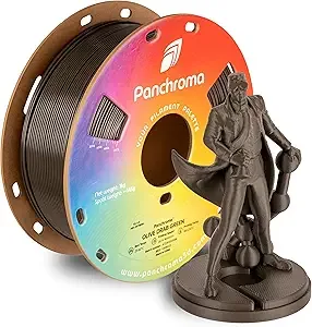 Polymaker Polymaker Panchroma CoPE 3D Printer Filament, Olive Drab Green 3D Printing Filament 1kg, Prints Better Than PLA, Enables High Speed Printing, Compatible with Most 3D Printer, Olive Drab Green