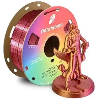 Polymaker Polymaker Panchroma Dual Silk PLA 3D Printing Filament 1kg, Silk Banquet (Gold-Magenta), New and Improved Formula, Better Strength, Printing Speed & Clog-Free, Works in Most FDM 3D Printers