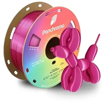 Polymaker Polymaker Panchroma Silk PLA Filament 1kg, Shiny Magenta, New and Improved Formula, Better Strength, Printing Speed and Clog-Free. Works in Most FDM and Multicolor 3D Printers.