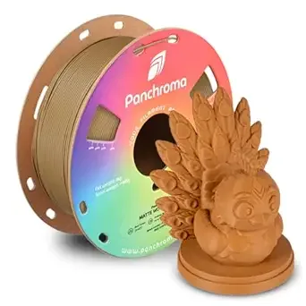 Polymaker Polymaker Panchroma Matte PLA Filament, High Speed Wood Brown PLA 1kg (2.2 lbs), Formerly Polyterra Clog-Free 3D Printer Filament, Accuracy +/-, Fits FDM Printers