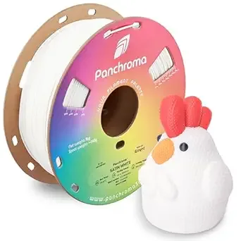 Polymaker Polymaker Panchroma Satin PLA Filament, Satin White 3D Printing Filament, 3D Printer PLA Filament, Fit Most FDM 3D Printers, 1kg Spool (2.2lbs)