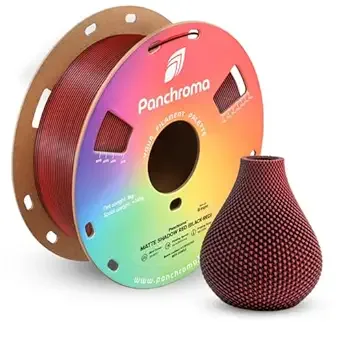 Polymaker Polymaker Panchroma Matte PLA Filament, High Speed Dual Shadow Red PLA 1kg (2.2 lbs), Formerly Polyterra Clog-Free 3D Printer Filament, Accuracy +/-, Fits FDM Printers