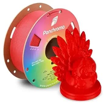 Polymaker Polymaker Panchroma Matte PLA Filament, High Speed Lava Red PLA 1kg (2.2 lbs), Formerly Polyterra Clog-Free 3D Printer Filament, Accuracy +/-, Fits FDM Printers
