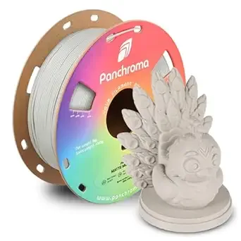 Polymaker Polymaker Panchroma Matte PLA Filament, High Speed Muted White PLA 1kg (2.2 lbs), Formerly Polyterra Clog-Free 3D Printer Filament, Accuracy +/-, Fits FDM Printers