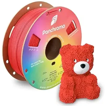 Polymaker Polymaker Panchroma Satin PLA Filament, Satin Red 3D Printing Filament, 3D Printer PLA Filament, Fit Most FDM 3D Printers, 1kg Spool (2.2lbs)