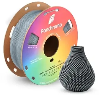 Polymaker Polymaker Panchroma Matte PLA Filament, High Speed Dual Shadow Black PLA 1kg (2.2 lbs), Formerly Polyterra Clog-Free 3D Printer Filament, Accuracy +/-, Fits FDM Printers