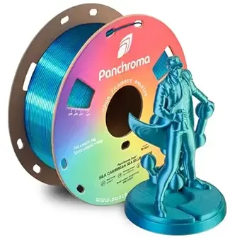 Polymaker Polymaker Panchroma Dual Silk PLA 3D Printing Filament 1kg, Silk Caribbean Sea (Blue-Green), New and Improved Formula, Better Strength, Printing Speed & Clog-Free