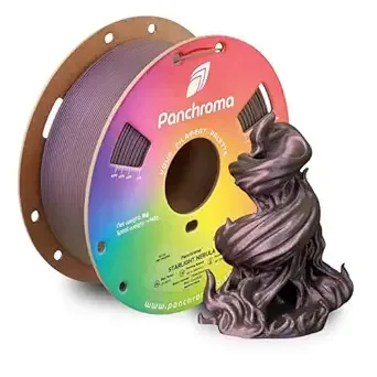 Polymaker Polymaker Panchroma Purple Color Changing PLA, 1KG, Glitter Starlight Nebula 3D Printer Filament, Hides Layer Lines, Easy to Print, Tangle Free, AMS Compatible, Works with Most FDM Printers