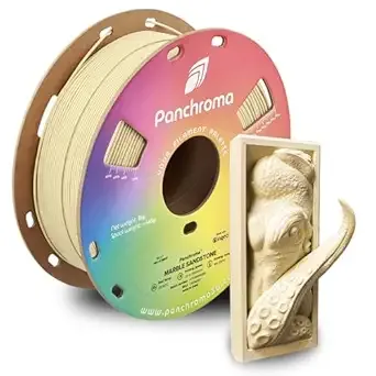 Polymaker Polymaker Panchroma Matte PLA Filament, High Speed Marble Sandstone PLA 1kg (2.2 lbs), Formerly Polyterra Clog-Free 3D Printer Filament, Accuracy +/-, Fits FDM Printers