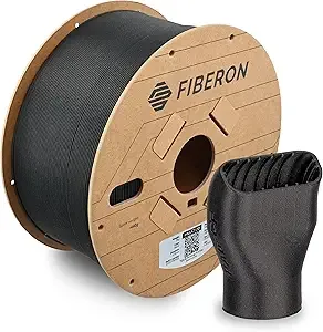 Polymaker Polymaker Fiberon PA6-CF20 Carbon Fiber Nylon Filament Black 3kg, Fiberon PA6-CF20 Nylon Warp Free 3D Printing Filament