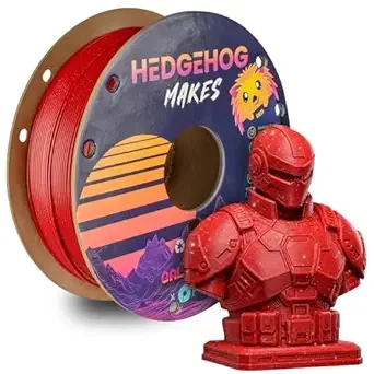 Polymaker Polymaker Galaxy PLA Filament Hedgehog Makes Galaxy Red 1kg 3D Printer Filament, PolyLite Twinkling 3D Printing Filament