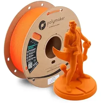 Polymaker Polymaker HT-PLA Filament Orange, High Temp PLA for 3D Printing, Heat Stable Up to 150°C, Easy to Print, Works with Most FDM Printers, 1kg Spool