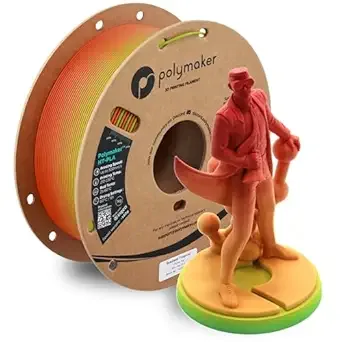Polymaker Polymaker HT-PLA Filament Gradient Tropical, High Temp PLA for 3D Printing, Heat Stable Up to 150°C, Easy to Print, Works with Most FDM Printers, 1kg Spool