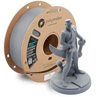 Polymaker Polymaker HT-PLA Filament Grey, High Temp PLA for 3D Printing, Heat Stable Up to 150°C, Easy to Print, Works with Most FDM Printers, 1kg Spool
