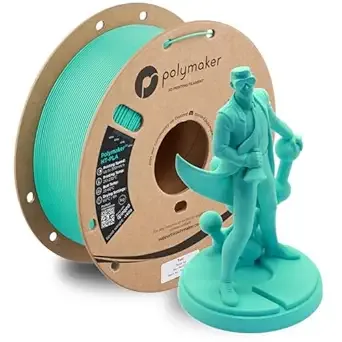 Polymaker Polymaker HT-PLA Filament Teal, High Temp PLA for 3D Printing, Heat Stable Up to 150°C, Easy to Print, Works with Most FDM Printers, 1kg Spool