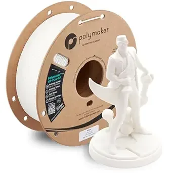 Polymaker Polymaker HT-PLA-GF Filament White, High Temp PLA for 3D Printing, Heat Resistant to 150°C, Easy to Print, Easy to Anneal, Works with Most FDM Printers, 1kg Spool