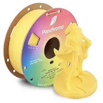 Polymaker Polymaker Panchroma Celestial PLA Filament, Celestial Yellow 3D Printing Filament, Shiny Glittering 3D Printer PLA Filament, Fit Most FDM 3D Printers, 1kg Spool (2.2lbs)