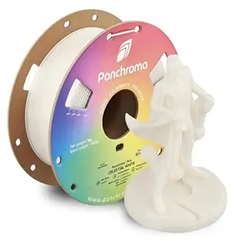 Polymaker Polymaker Panchroma Celestial PLA Filament, Celestial White 3D Printing Filament, Shiny Glittering 3D Printer PLA Filament, Fit Most FDM 3D Printers, 1kg Spool (2.2lbs)