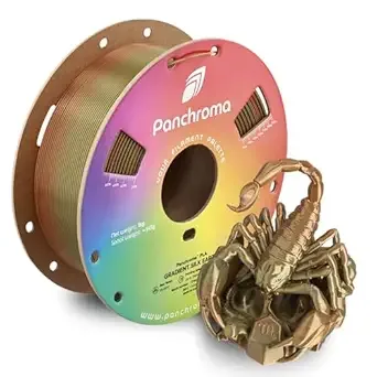 Polymaker Polymaker Panchroma Gradient Silk Earth PLA 3D Printing Filament 1kg, Smooth Color Transitions, Shiny Silk Finish, High Speed Printing, Ideal for Home Décor, Toys, Cosplay, Miniatures & Gifts