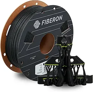 Polymaker Polymaker Fiberon Black PET-GF15 3D Printer Filament 1KG, 15% Glass Fiber Reinforced, High Strength & Heat Resistance, Ideal for Automotive, Industrial & Functional Parts, AMS Compatible