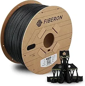 Polymaker Polymaker Fiberon Black PET-GF15 3D Printer Filament 3KG, 15% Glass Fiber Reinforced, High Strength & Heat Resistance, Ideal for Automotive, Industrial & Functional Parts, AMS Compatible