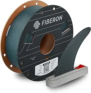 Polymaker Polymaker Fiberon Dark Grey PET-GF15 3D Printer Filament 1KG, 15% Glass Fiber Reinforced, High Strength & Heat Resistance, Ideal for Automotive, Industrial & Functional Parts, AMS Compatible