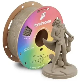 Polymaker Polymaker Panchroma PLA Tan 3D Printer Filament, 1kg Spool, Easy to Print, High Speed Printing, Tangle Free, AMS Compatible, Perfect for Toys, Decor, Miniatures, Models & Cosplay