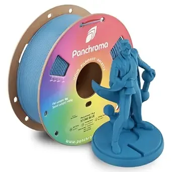 Polymaker Polymaker Panchroma PLA Stone Blue 3D Printer Filament, 1kg Spool, Easy to Print, High Speed Printing, Tangle Free, AMS Compatible, Perfect for Toys, Decor, Miniatures, Models & Cosplay