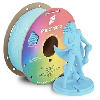 Polymaker Polymaker Panchroma PLA Aqua Blue 3D Printer Filament, 1kg Spool, Easy to Print, High Speed Printing, Tangle Free, AMS Compatible, Perfect for Toys, Decor, Miniatures, Models & Cosplay