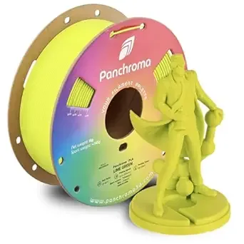 Polymaker Polymaker Panchroma PLA Lime Green 3D Printer Filament, 1kg Spool, Easy to Print, High Speed Printing, Tangle Free, AMS Compatible, Perfect for Toys, Decor, Miniatures, Models & Cosplay