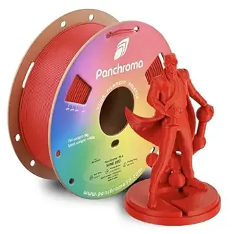 Polymaker Polymaker Panchroma PLA Wine Red 3D Printer Filament, 1kg Spool, Easy to Print, High Speed Printing, Tangle Free, AMS Compatible, Perfect for Toys, Decor, Miniatures, Models & Cosplay