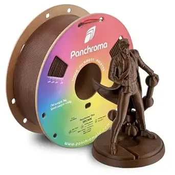 Polymaker Polymaker Panchroma PLA Brown 3D Printer Filament, 1kg Spool, Easy to Print, High Speed Printing, Tangle Free, AMS Compatible, Perfect for Toys, Decor, Miniatures, Models & Cosplay