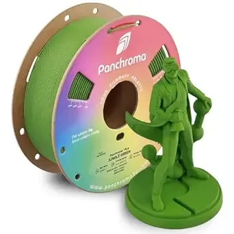 Polymaker Polymaker Panchroma PLA Jungle Green 3D Printer Filament, 1kg Spool, Easy to Print, High Speed Printing, Tangle Free, AMS Compatible, Perfect for Toys, Decor, Miniatures, Models & Cosplay