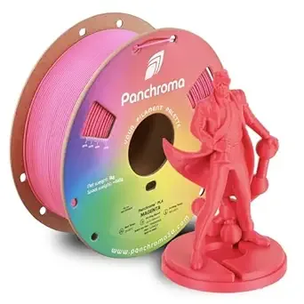 Polymaker Polymaker Panchroma PLA Magenta 3D Printer Filament, 1kg Spool, Easy to Print, High Speed Printing, Tangle Free, AMS Compatible, Perfect for Toys, Decor, Miniatures, Models & Cosplay